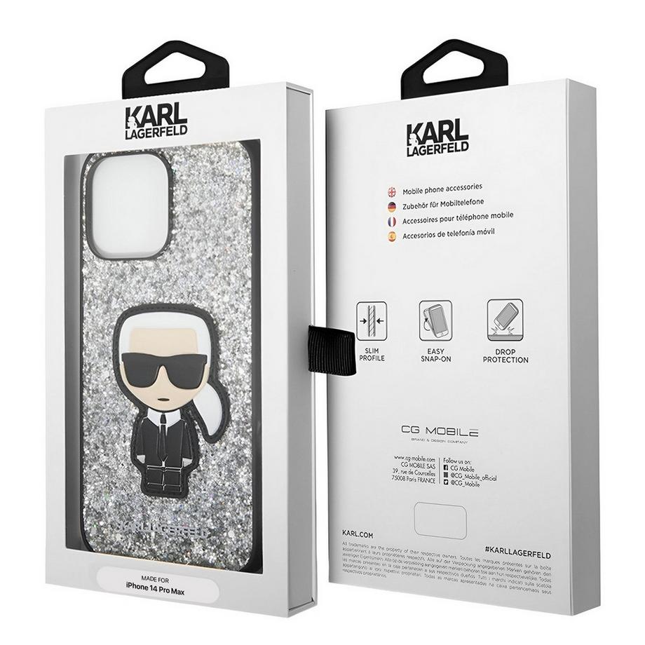 KARL LAGERFELD  Hülle iPhone 14 Pro Max Glitter Flakes 