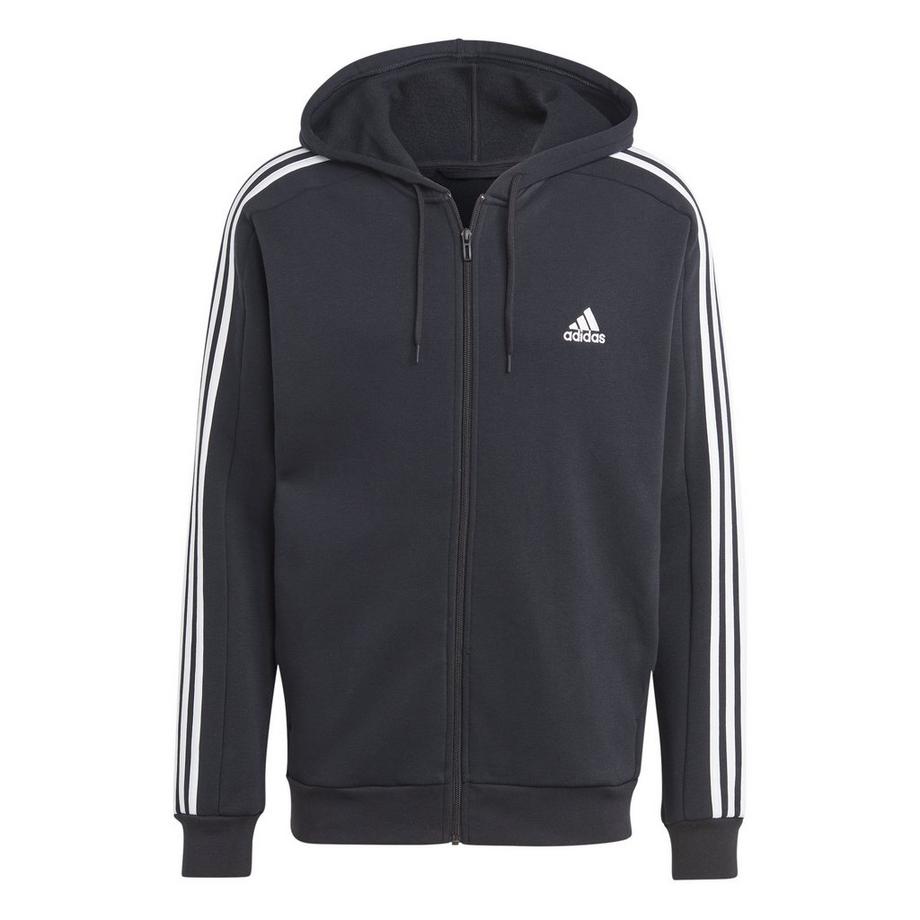 adidas Essentials 3-Stripes Full Zip Fleece Hoodie  