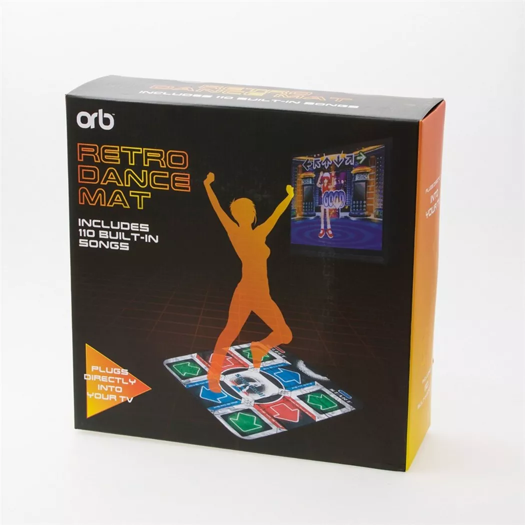 ORB Gaming - ORB - Retro Dance Matte (inkl. 110 Songs, 9 Bühnen, 10 Charaktere), One Size, Blau