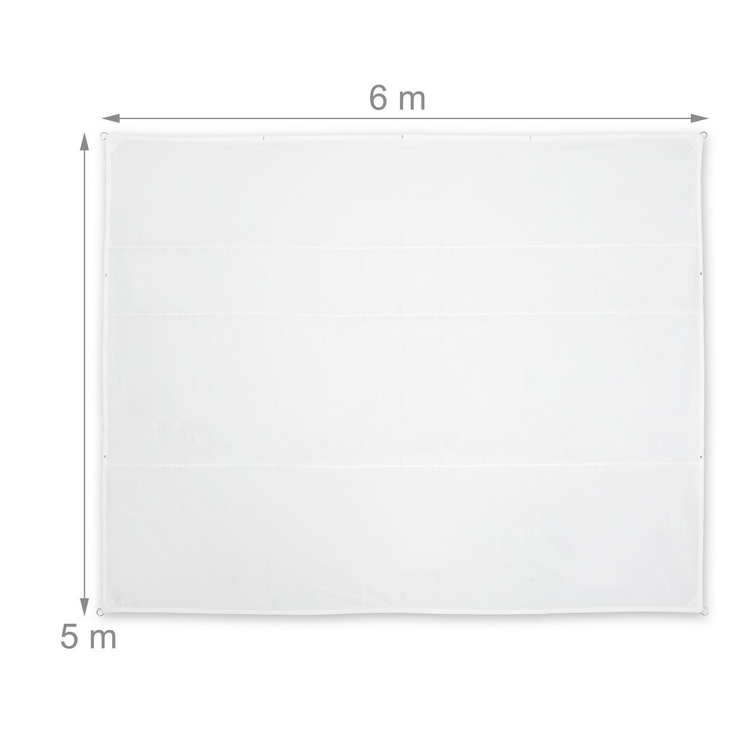 B2X Voile d'ombrage rectangulaire blanc  