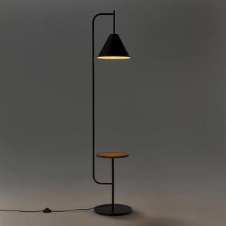 La Redoute Intérieurs Lampadaire avec tablette métal et bois  