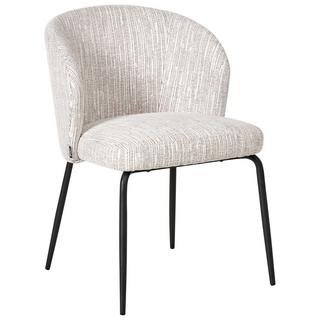 Beliani Lot de 2 chaises de salle à manger en Tissu Moderne ZANA  