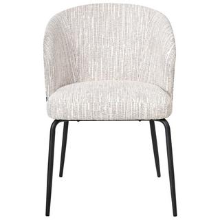 Beliani Lot de 2 chaises de salle à manger en Tissu Moderne ZANA  