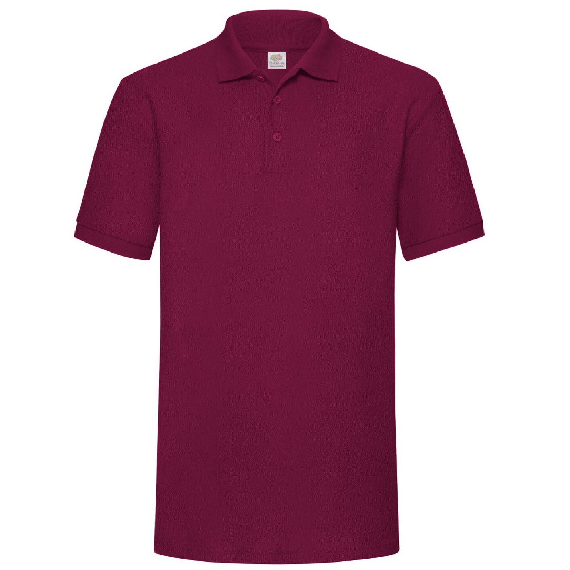 Image of Piqué Poloshirt, Kurzarm Herren Weinrot 3XL