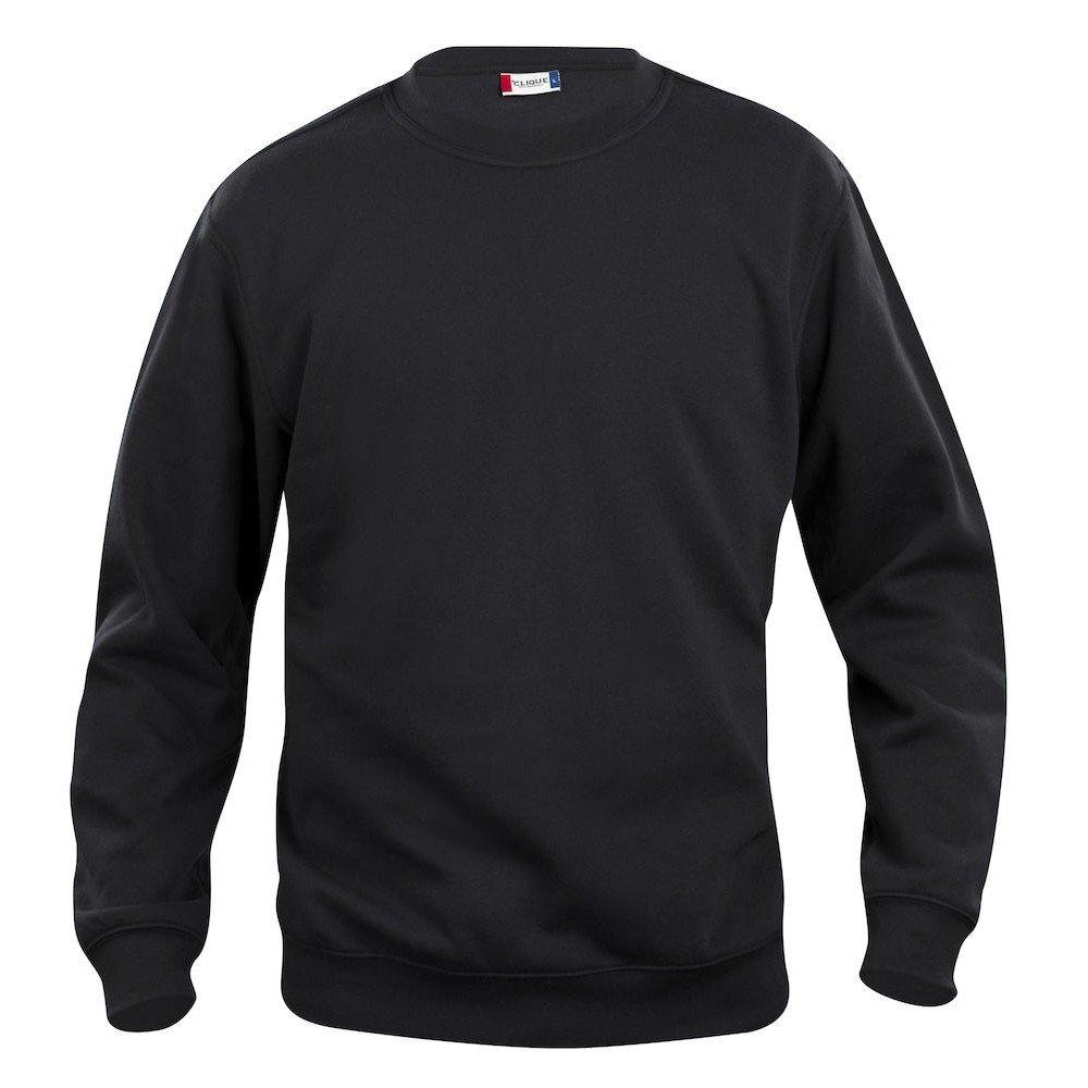 Image of Basic Sweatshirt Rundhalsausschnitt Mädchen Schwarz 158/164