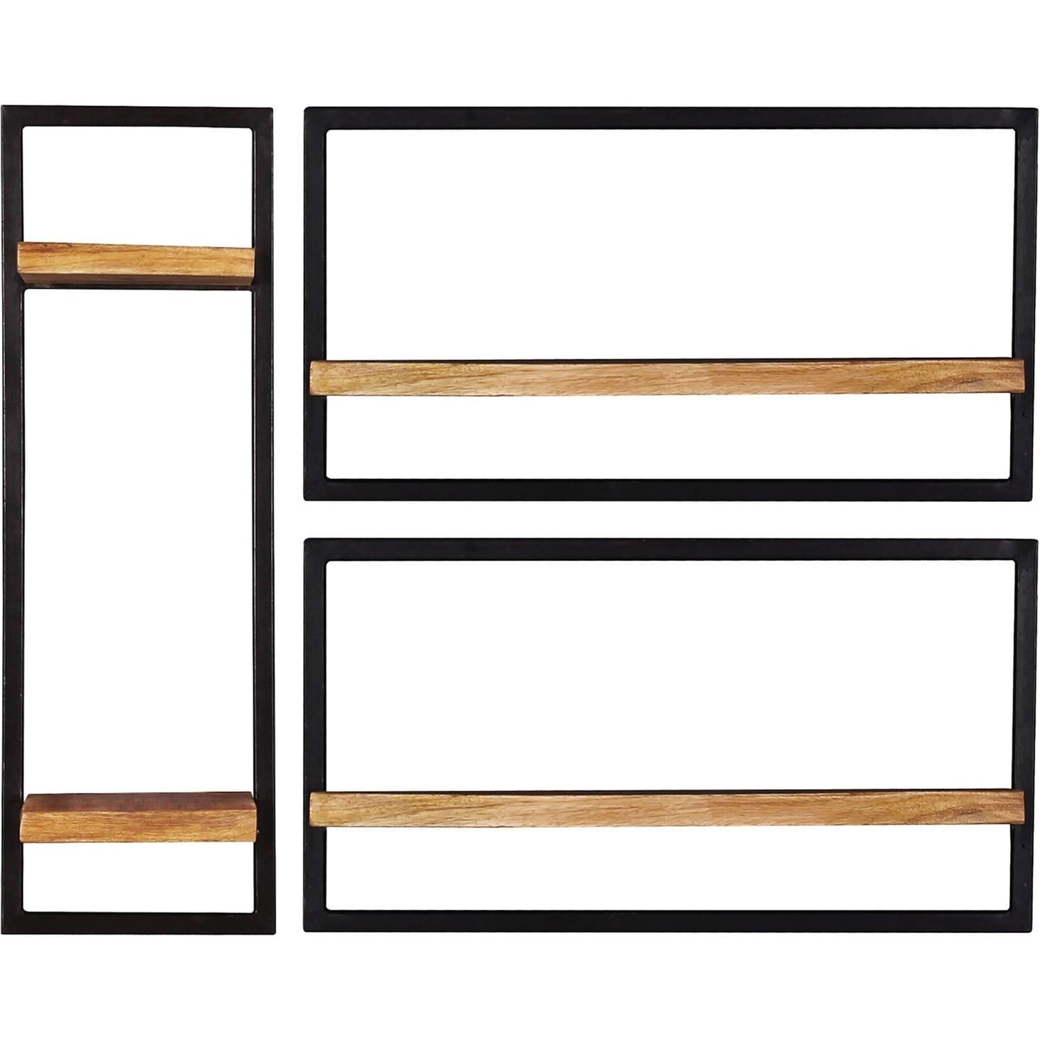 Image of Wandregal Melbourne natur 95x25x75 (3-tlg) Wandregal Melbourne natur 95x25x75 (3-tlg)