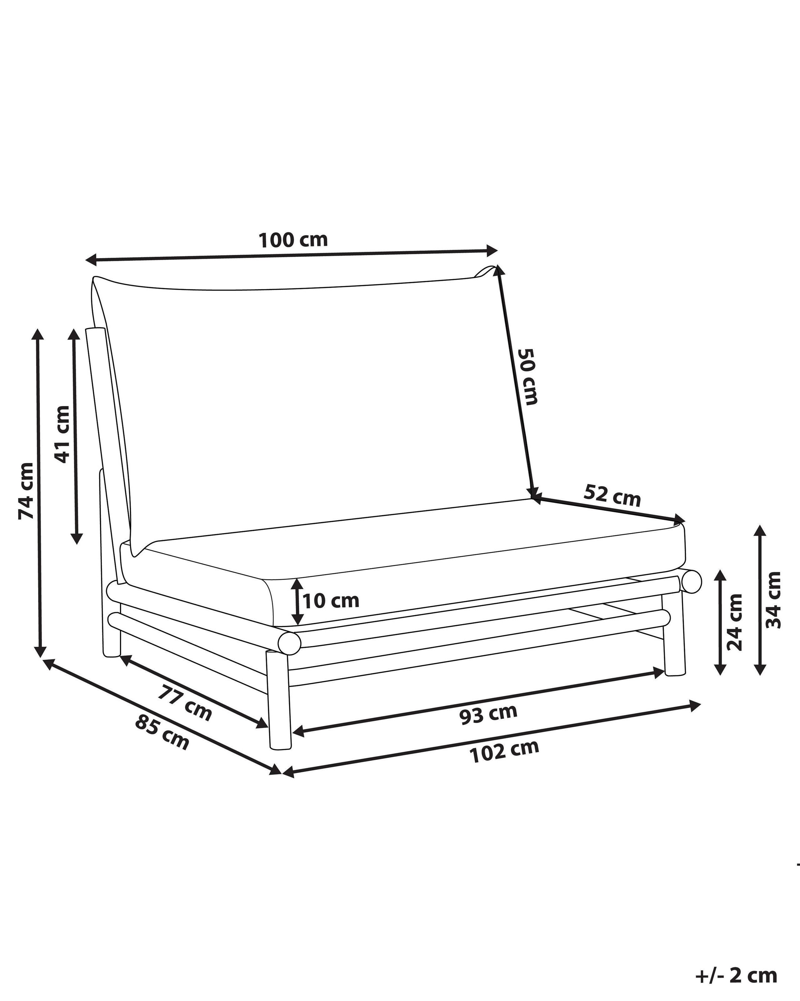 Beliani Chaise de jardin en Bambou Rustique TODI  