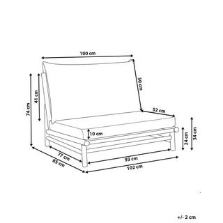 Beliani Chaise de jardin en Bambou Rustique TODI  