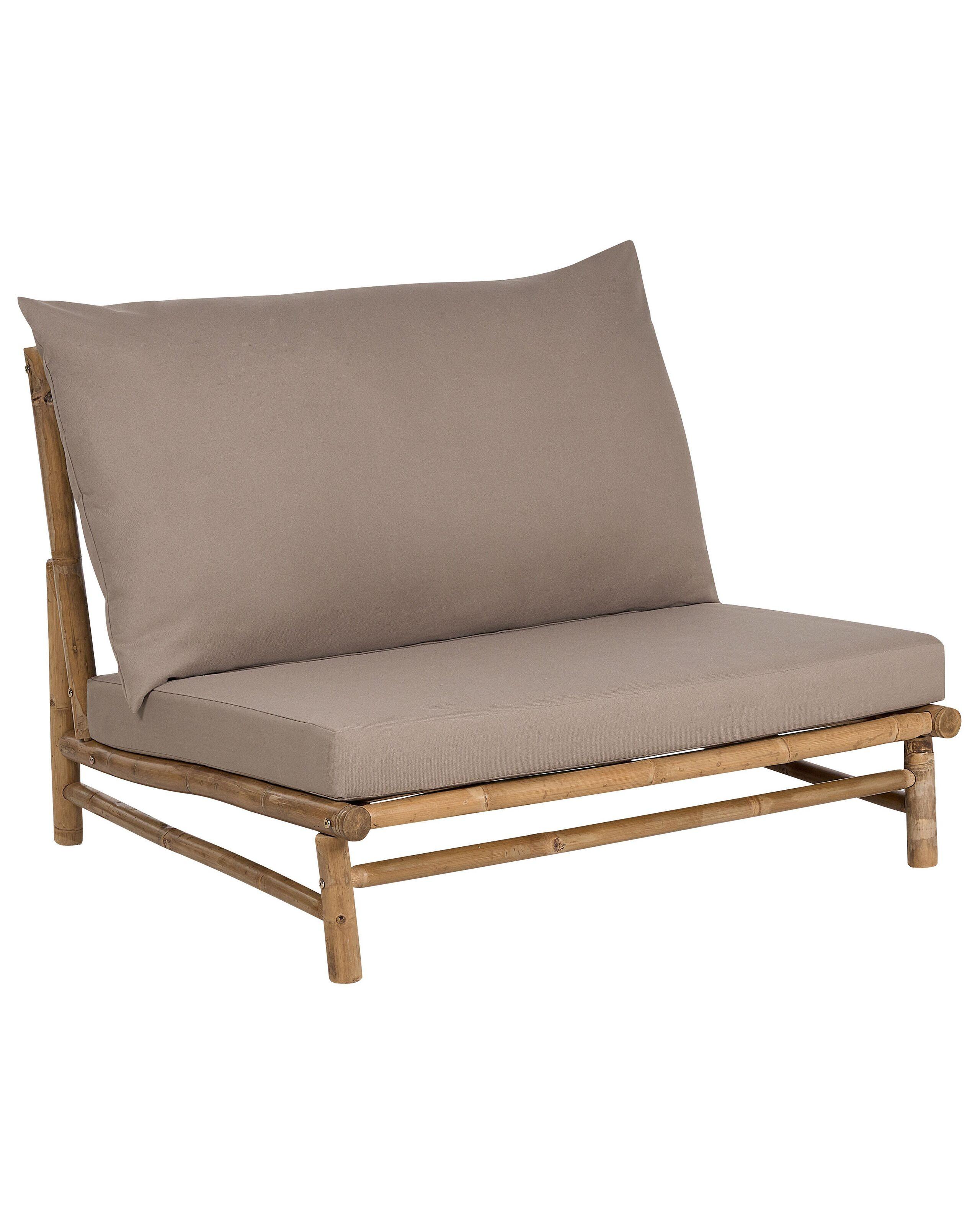 Beliani Chaise de jardin en Bambou Rustique TODI  