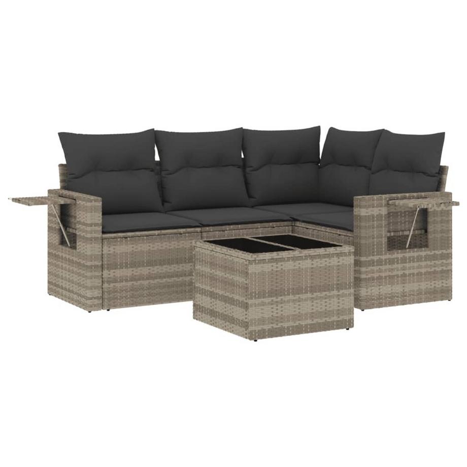 set divano da giardino Polirattan