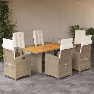 VidaXL set da pranzo da giardino Polirattan  