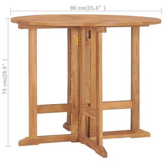 VidaXL Table de salle à manger bois  