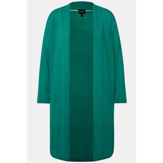 Ulla Popken Cardigan lungo glitter collo alto scollo a V  