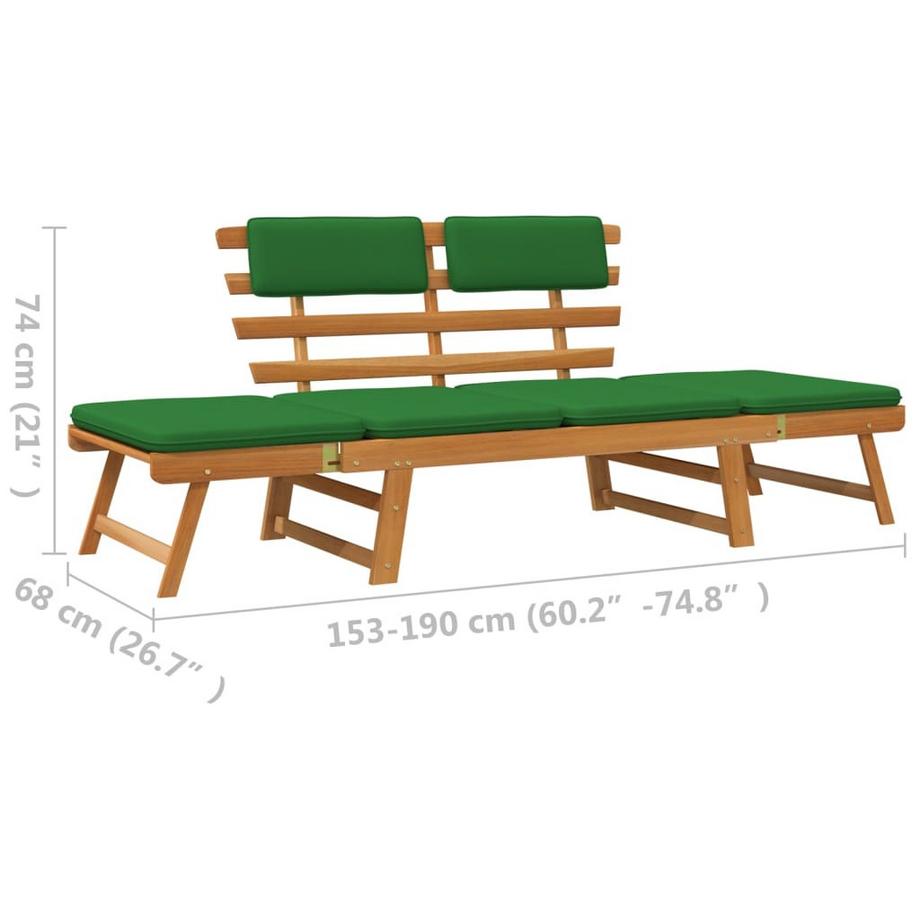 VidaXL Gartenbank akazienholz  