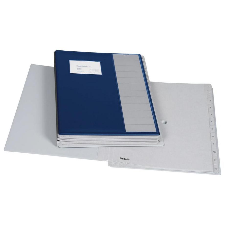 Biella Pult- und Ordnungsmappe Pronto A4 1-12  