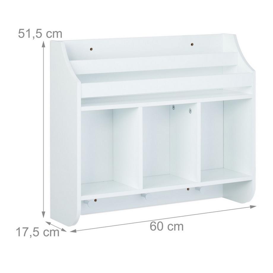 Northix Kinderregal mit 5 Fächern  