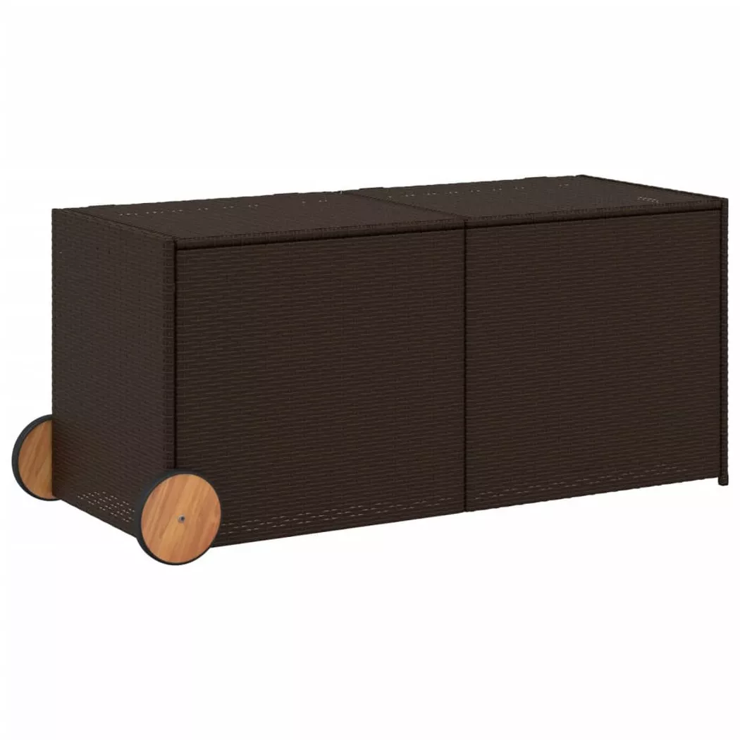 Salon de jardin Vidaxl resine tressee marron