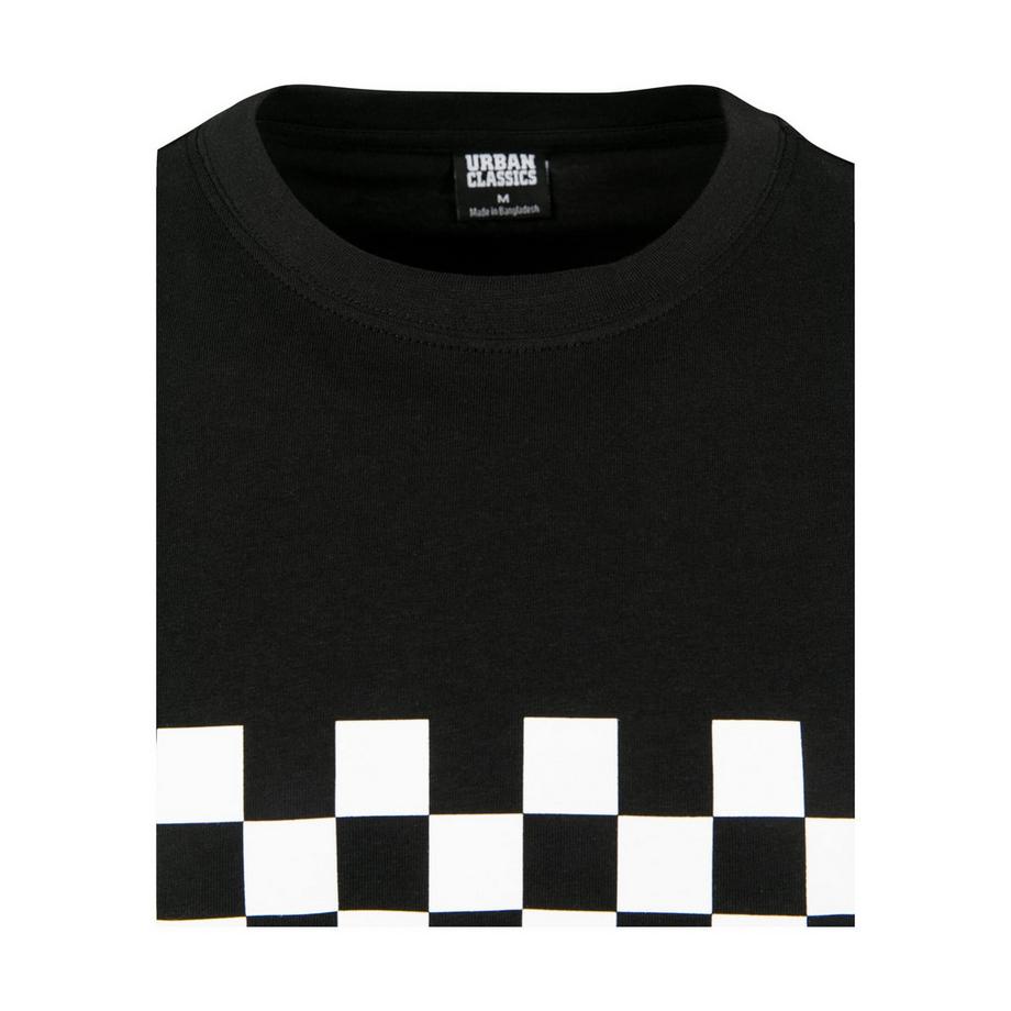 URBAN CLASSICS Check Panel T-Shirt  
