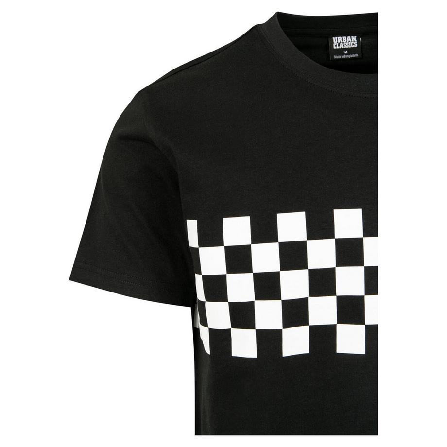 URBAN CLASSICS Check Panel T-Shirt  