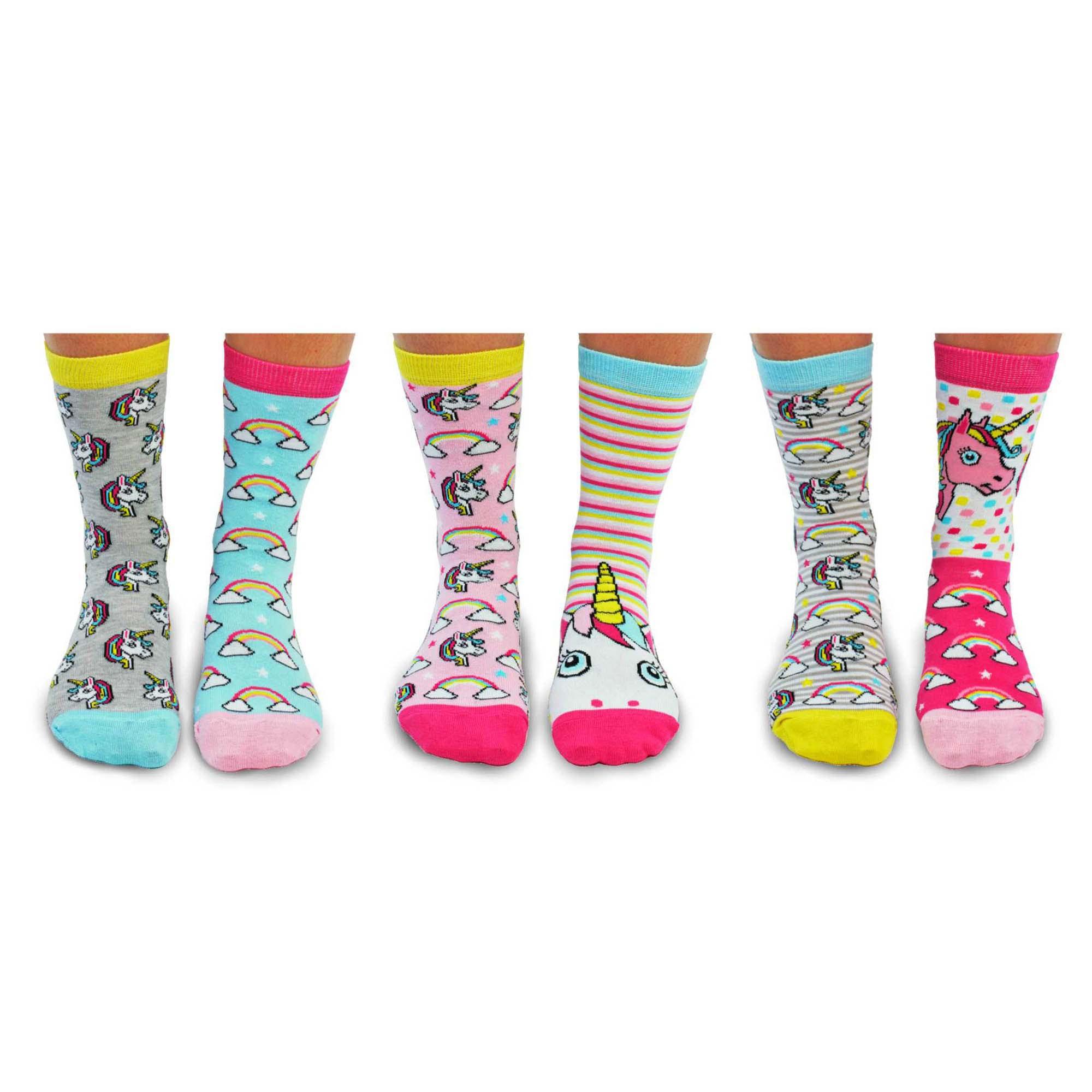 United OddSocks Odd Socks Polka Face Confezione da 3 Calze al Ginocchio  