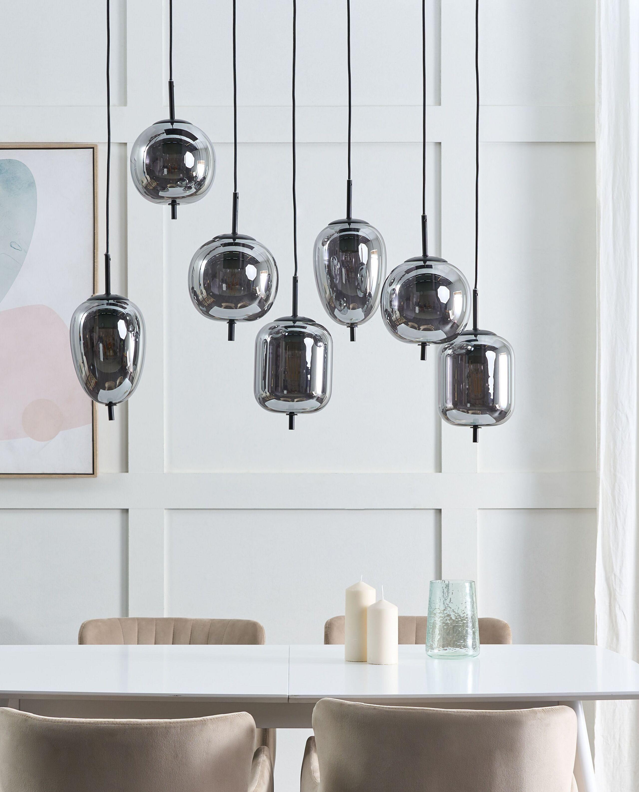 Beliani Lampe suspension en Verre Moderne TARLO  