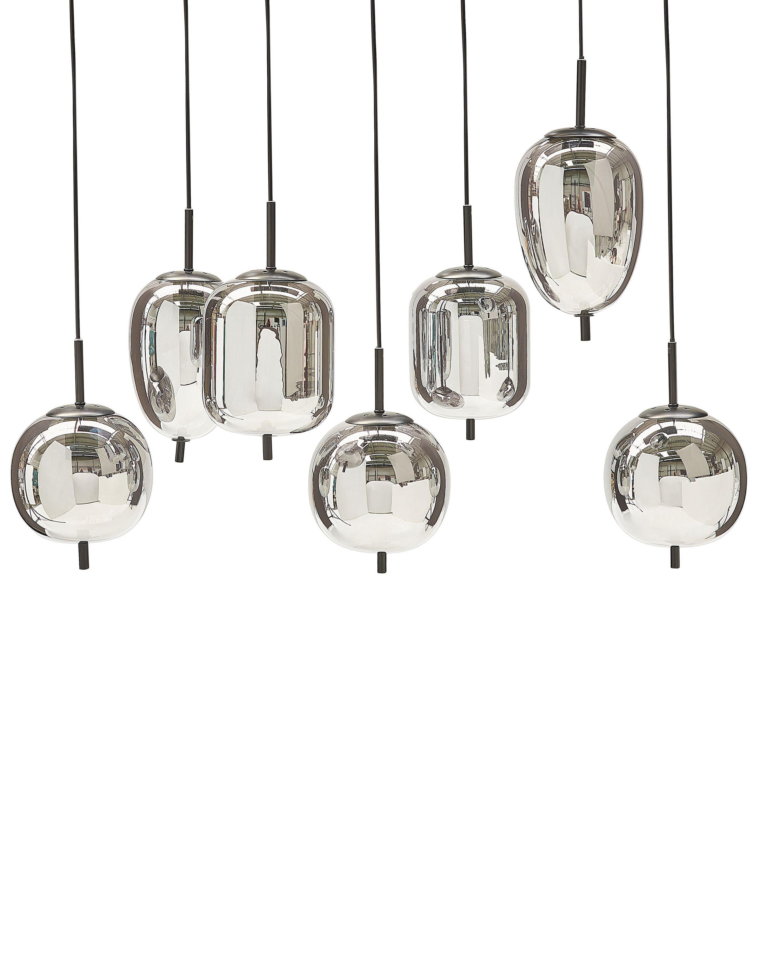 Beliani Lampe suspension en Verre Moderne TARLO  