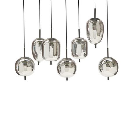 Beliani Lampe suspension en Verre Moderne TARLO  