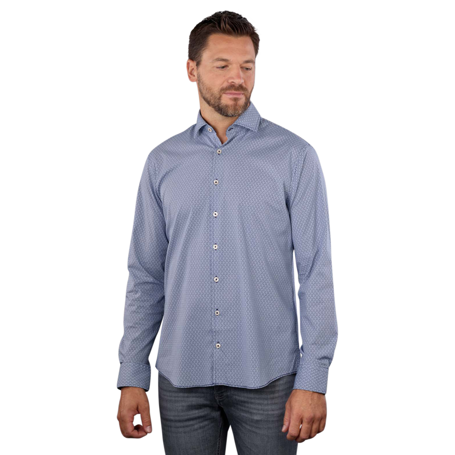 Harold Shirt Shark Collar Long Sleeve