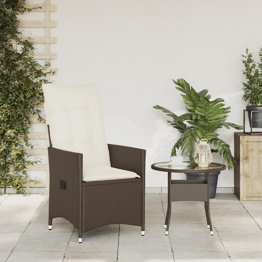 VidaXL Gartensessel verstellbar poly-rattan  