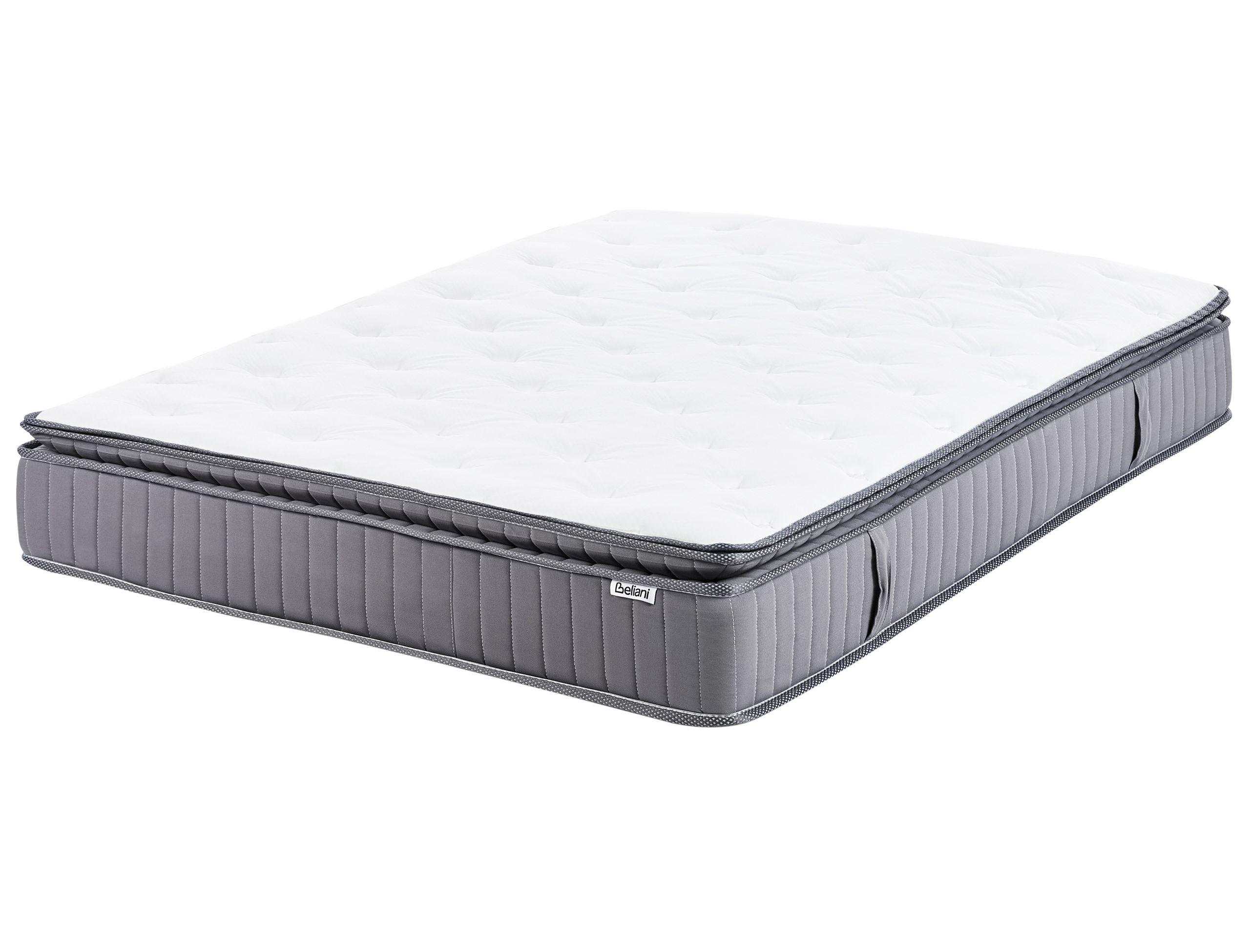 Beliani Matelas à ressorts ensachés en mousse à mémoire de forme avec gel en Ressorts ensachés PLEASANT - Moyen  