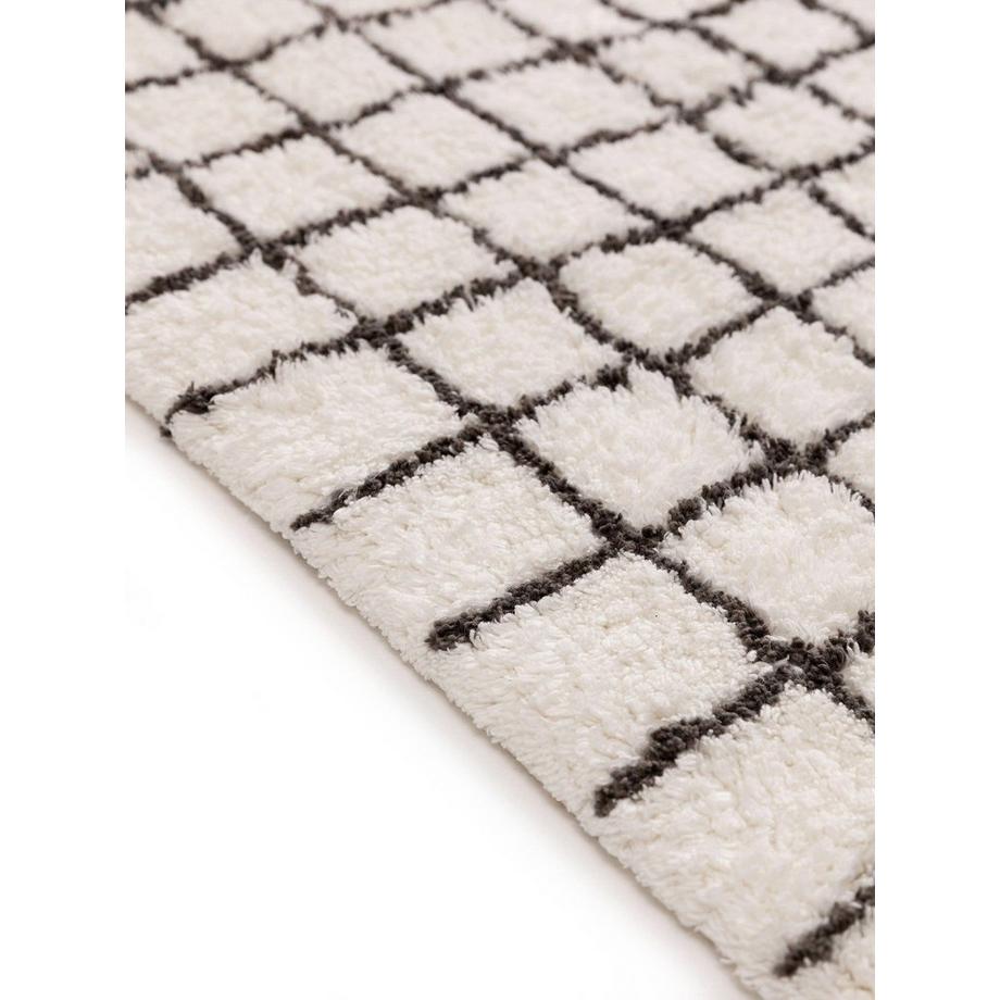 Benuta Tapis de Bain Wavu Blanc  