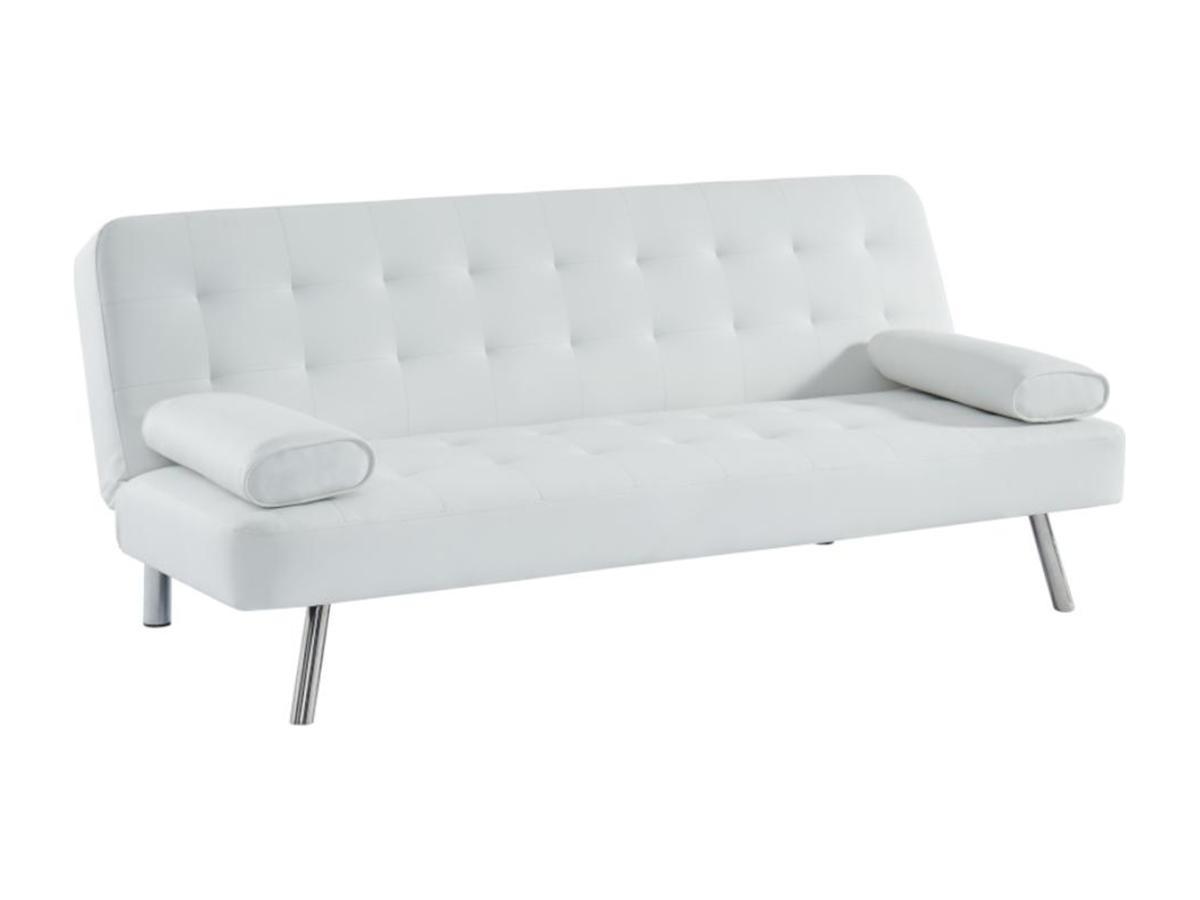 Vente-unique Schlafsofa Klappsofa MICHELLE II Kunstleder  