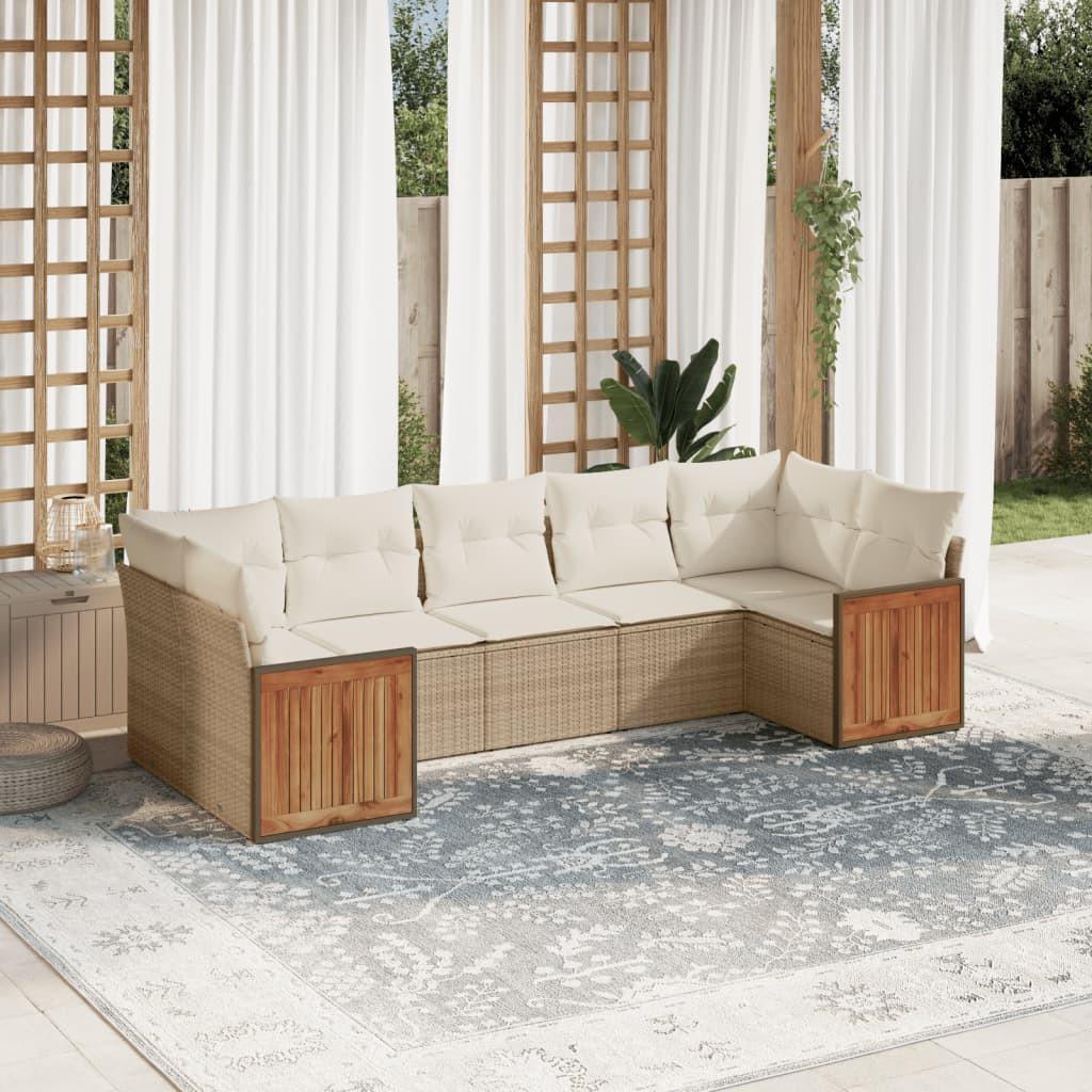 VidaXL set divano da giardino Polirattan  