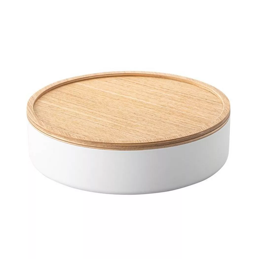 Yamazaki - Aufbewahrungsbehälter RIN, One Size, Weiss