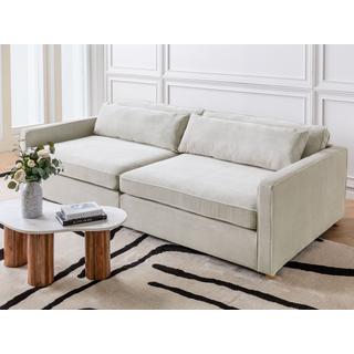 Beliani 3 Sitzer Sofa aus Cord Modern VINSTRA  