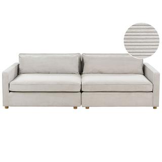 Beliani 3 Sitzer Sofa aus Cord Modern VINSTRA  