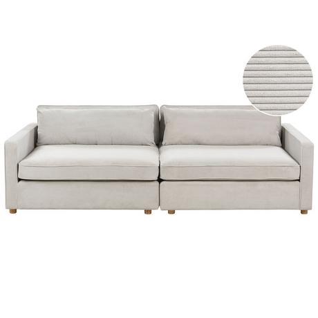 Beliani 3 Sitzer Sofa aus Cord Modern VINSTRA  