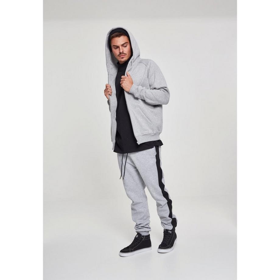 URBAN CLASSICS Basic Zip 2.0 Felpa con Cappuccio  