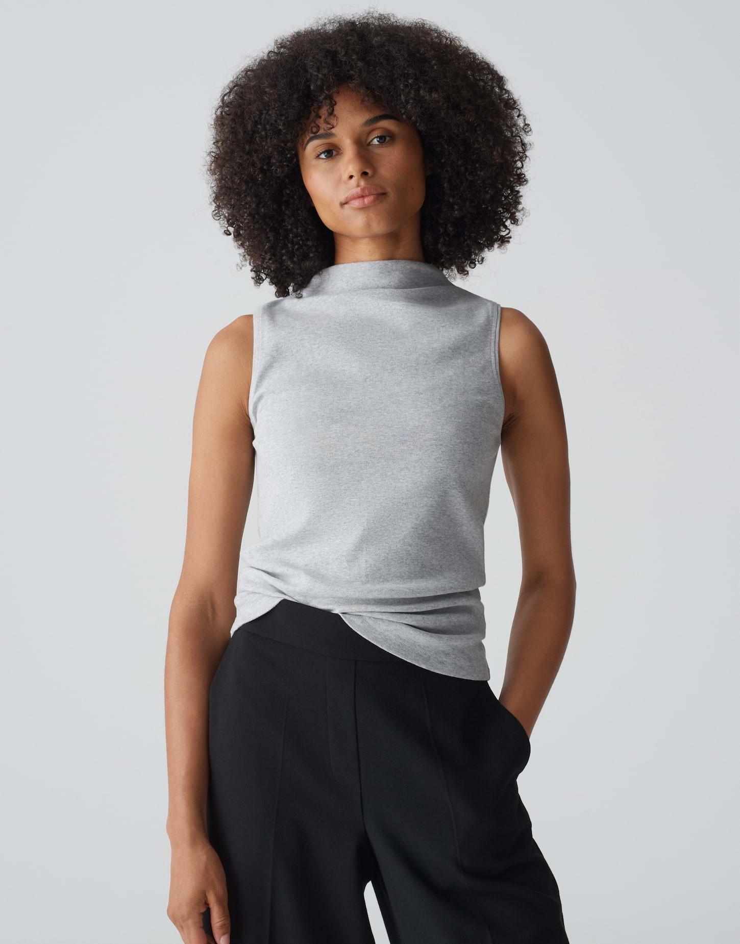 Image of Jerseytop Ifunella Gerader Schnitt Damen Taubengrau 40