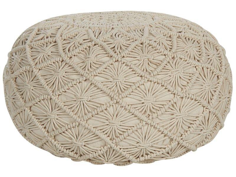 Beliani Pouf en Cotone Boho BERKANE  