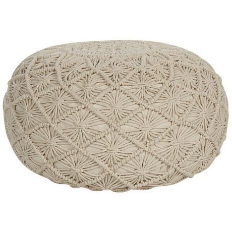 Beliani Pouf en Cotone Boho BERKANE  