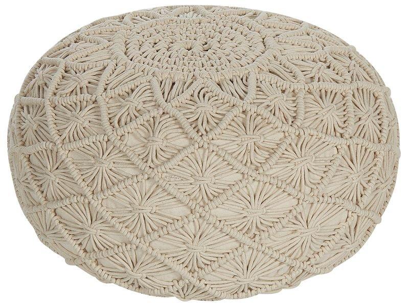 Beliani Pouf en Cotone Boho BERKANE  