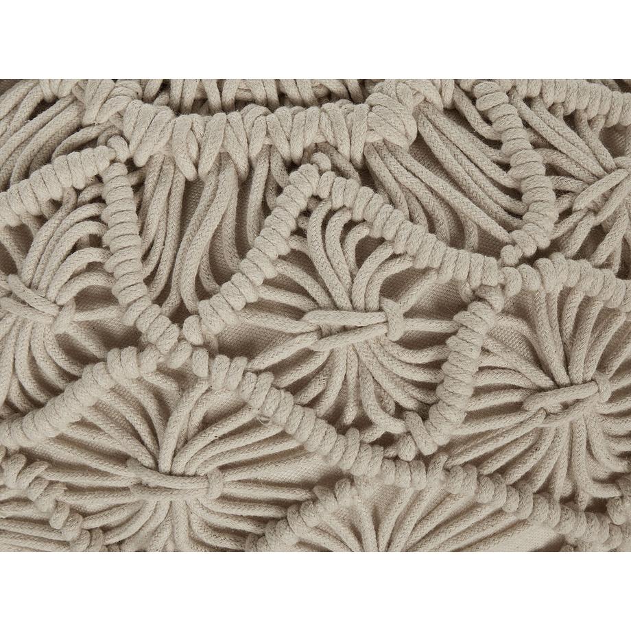 Beliani Pouf aus Baumwolle Boho BERKANE  