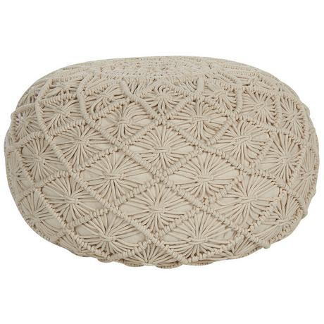 Beliani Pouf en Coton Boho BERKANE  