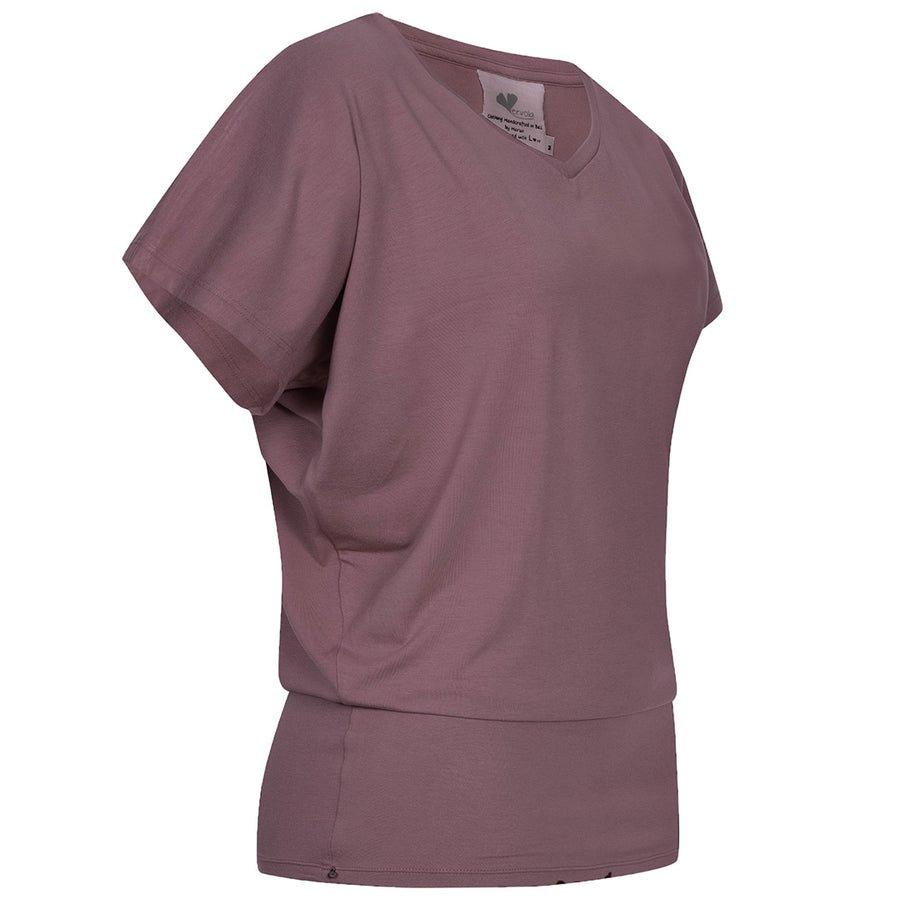 Image of Yoga T-shirt 'favourite' Das Nicht Rutscht Unisex Brombeere M