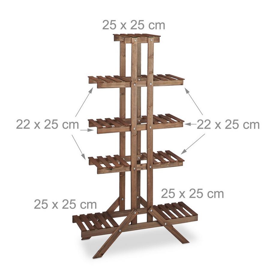 B2X Etagère à plantes 5 étagères  