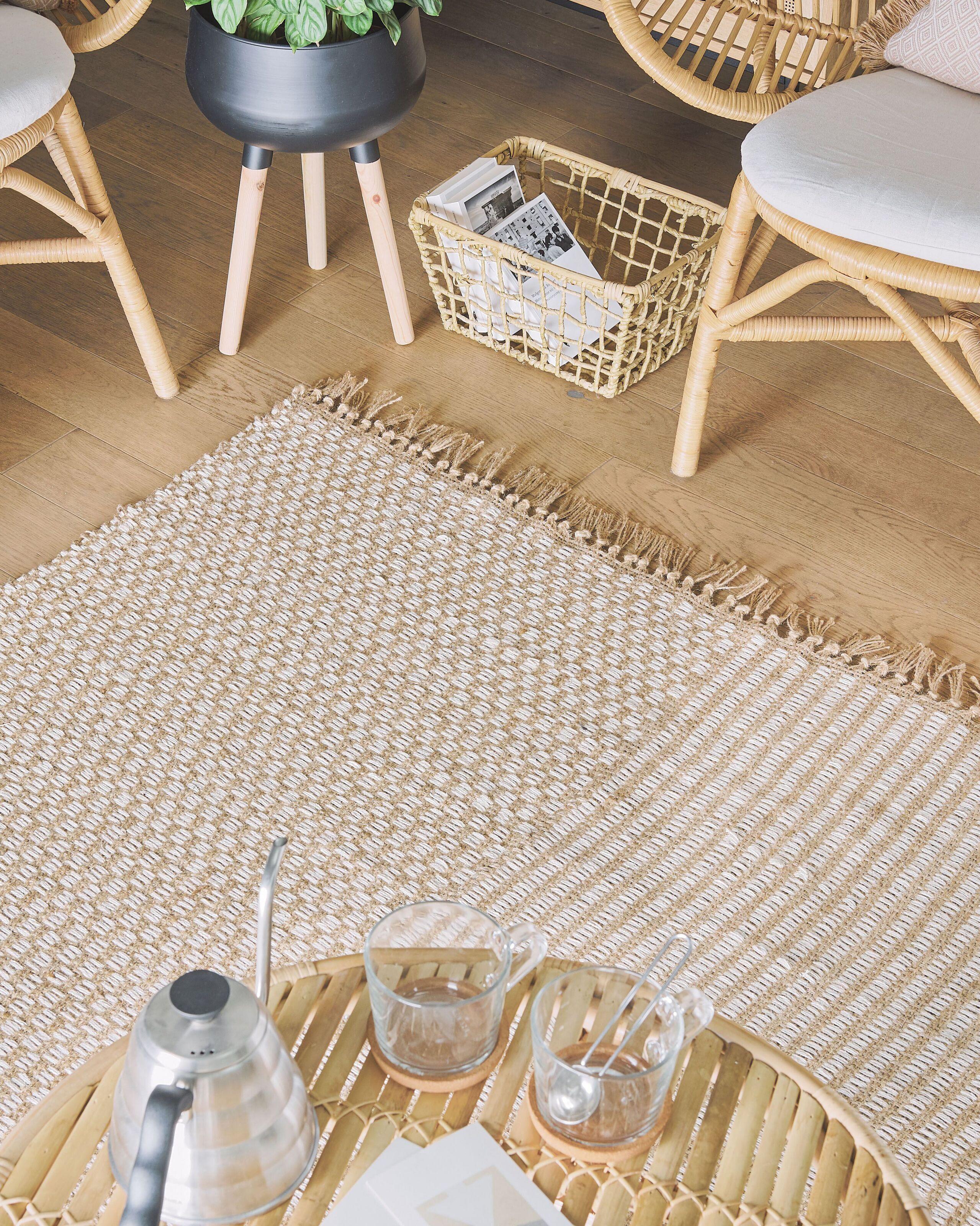 Beliani Tapis en Coton Boho ADABAG  