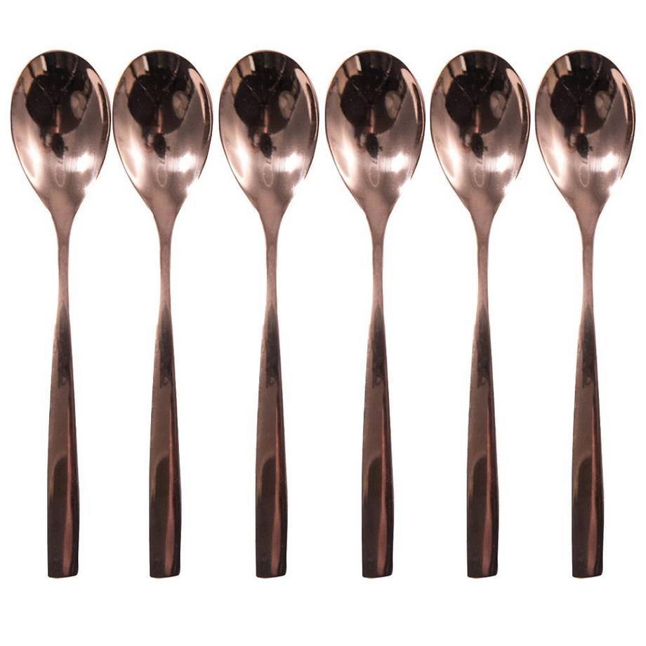 Aulica  Kupferne Dessertlöffel - Set von 6 