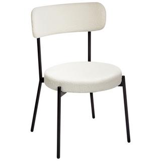 Beliani Lot de 2 chaises en Bouclé Moderne ALLISON  