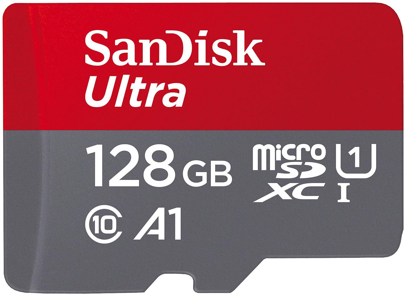 SanDisk  Ultra microSDXC (SDSQUAB-128G-GN6MA), 128 GB, 140 MB/s, U1 / A1 